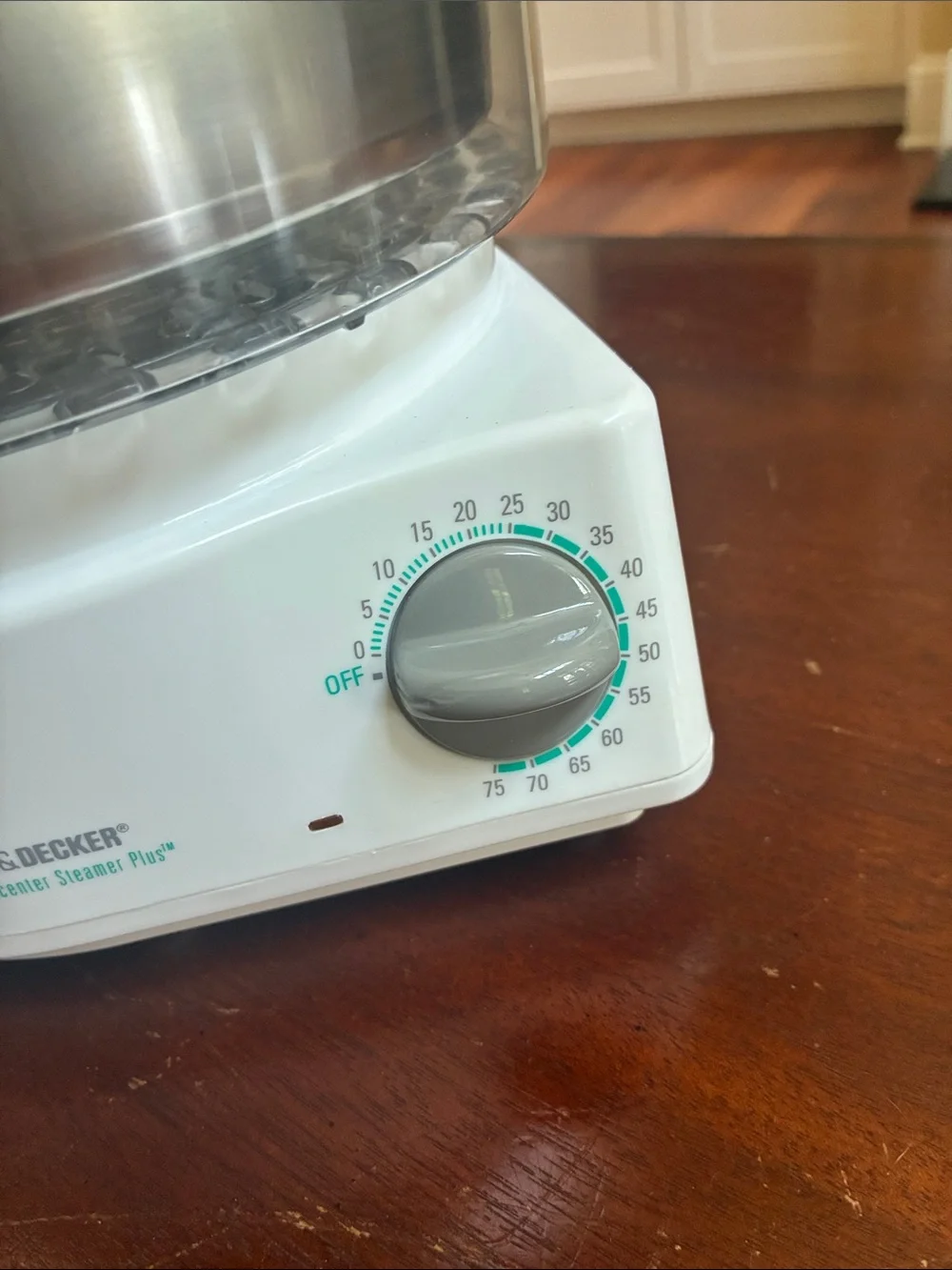 Black & Decker White & Clear Electric Food Steamer with Stainless Insert